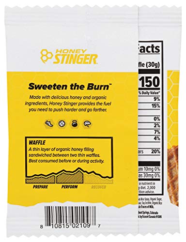 HONEY STINGER, WAFFLE STINGER VANILLA ORGANIC, 1 OUNCE
