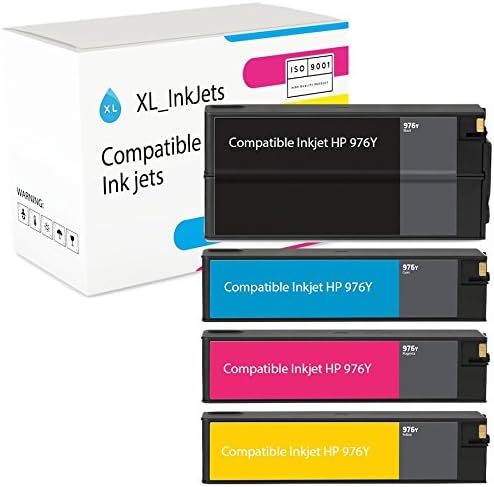 HP 976Y 4-Pack (CMYK: L0R05A, L0R06A L0R07A, L0R08A. Capacity: 1x 17.000 Pages, 3x 13.000 Pages) - compatible