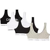 Calvin Klein Kids Girls' Modern Cotton Bralette 4-Pack