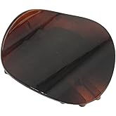 Parcelona France Onde Celluloid Tortoise Shell Side Slidein Secure Grip Hair Updo Hinge Duck Hair Claw - 2 3/4 Inch