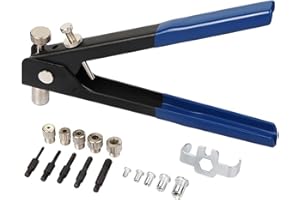 LSLANSOON 86 Pcs Rivet Nut Tool Kit Hand Riveter Set with M3/M4/M5/M6/M8 Threaded Rivet Nut and Mandrel