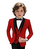 Tuxedo Suits for Boys 3 Pieces Slim Fit Boys Suit