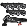 XVIM 8CH 1080P Wired Security Camera System Outdoor with 1TB Hard Drive Pre-Install CCTV Recorder 8pcs HD 1920TVL…
