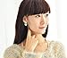 Sunshiny Fashion Ladies Fine Jewelry Women Elegant Cross Rhinestone Cross Curve Lmitation Pearl Studs Earrings Ear Studs (Gold)