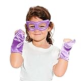 Purple Superhero Eye Mask and Powerbands - Kids
