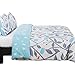 Vaulia Lightweight Microfiber Duvet Cover Set, Reversible Print Pattern Design - Full/Queen Size