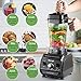 Professional Blender MengK 2000W Peak Horsepower Electric High Speed Blenders for Making Smoothies Total Nutrition Blender and Food Processor Combo with 67oz BPA-Free Pitcher (CB606)