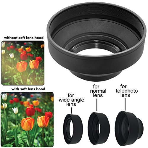 Canon EF 75-300mm f/4-5.6 III Telephoto Zoom Lens for Canon SLR Cameras (International Version) + 3pc Filter Kit (UV,FL-D,CPL) + 8pc Bundle Accessory Kit w/ HeroFiber Cleaning Cloth