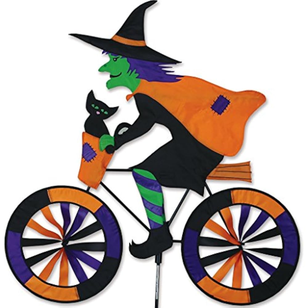 Bike Spinner Witch Wind Spinners Garden & Outdoor eBay