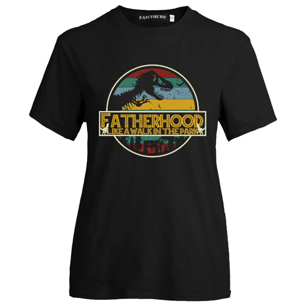 Ourraiy Wonderful Funny Daddy Father Day Short Sleeve Letter Printing T Shirt Tops