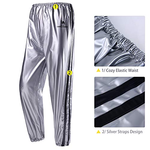 CAMEL CROWN Weight Loss Sweat Suit, Heavy Duty Sweat Sauna Suit for Men