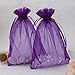 BALORAY 100pc 5x7 Inches Organza Favor Bags Mixed Colors Jewelry Pouch Bags Display