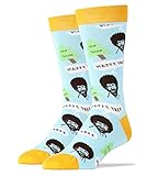 Oooh Yeah Socks Men's Luxury Combed Cotton Funny (happy tree)