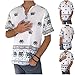 Men's Elephant Print T-Shirt 100% Cotton Hippie Yoga Top Summer Shirt