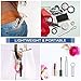 10 Packs Extendable Retractable Straws, 2 Upgraded Telescopic Stainless Steel Drinking Straws With Metal Keychain Case - 8 Long Reusable Metal Straws 2 Cleaning Brushes + 4 Silicone Tips 2 Carabiners