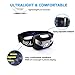 USB Rechargeable LED Headlamp, HFAN Head Lamp 1X White, 2X Red Super Bright, Waterproof, Lightweight Headlamps with SOS for Running, Walking, Camping, Reading, Hiking, Outdoor sports etc (Black)