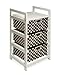 Wooden Hamper/Storage Organizing Unit with 3 Cloth Drawers