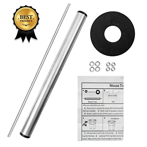 PAWMATE Rolling Mouse Trap, Live Catch and Release Bucket Spin Roller With A Ring For Mice Rats Rode - //medicalbooks.filipinodoctors.org