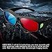 BIAL Red-Blue 3D Glasses with Glasses Case/Cyan Anaglyph Simple Style 3D Glasses 3D Movie Game-Extra Upgrade Style (3PCS)thumb 4