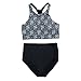 MOOSKINI Womens High Waisted Bikini Black High Neck Cute Bathing Suits