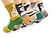 V28® Women's Cute Owl Various Pattern Mixed Color Soft Socks (One Size, 5 Mixed Dogs)