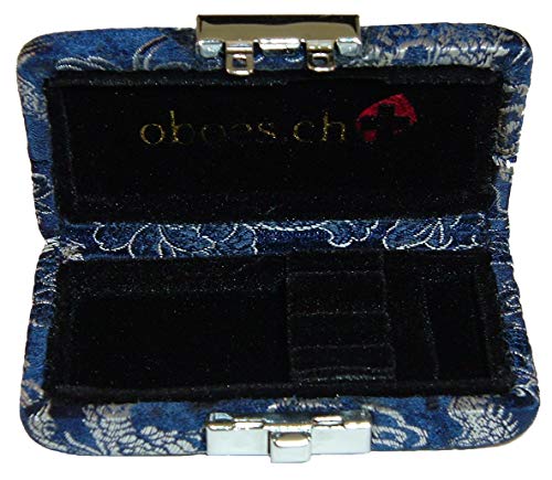 3-Reed English Horn Reed Case Silk (Blue/Silver)