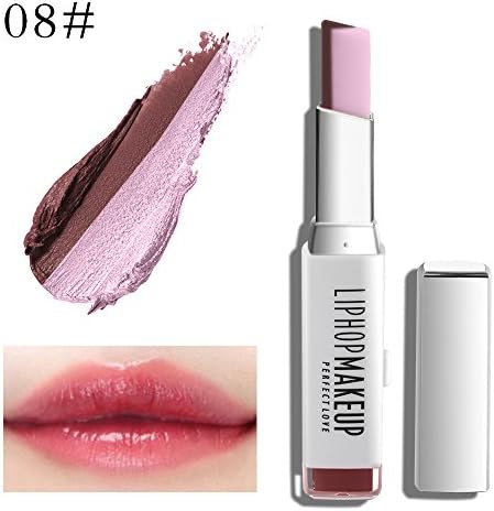 New Moisturizing Waterproof Long Lasting Lipgloss Duo Lip Balm Two Tone Lipstick Gradient Color