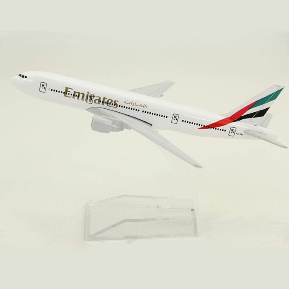 LTWAAXP Airplane Model Building 16cm 1:400 Scale Airplanes Boeing 777-300 Emirates Airlines Airplane Model Plane Aircraft Model
