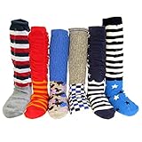 KF Baby Non-Skid Ruffle Calf Socks Value Pack [Set of 6 pairs], 6 - 18 Months