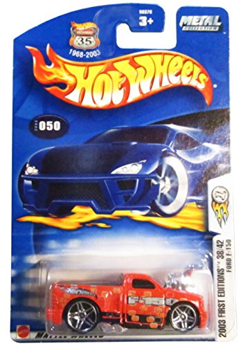 Hot Wheels 2003-050 First Editions 38/42 RED Ford F-150 Highway 35 1:64 Scale