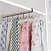 Alliebe 2pcs Mug Cups Wine Glasses Storage Hooks Kitchen Utensil Ties Belts and Scarf Hanging Hook Rack Holder Under Cabinet Closet Without Drilling
