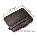 Cynure Men's Distressed Leather Minimalist Card Holder Slim Front Pocket Wallet