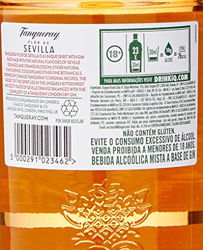 Tanqueray Flor de Sevilla |Destillierter Gin |mit Orangengeschmack | aromatisiert | 5-fach destilliert auf englischem Boden | 41.3% vol |700ml Einzelflasche | – Bild 4