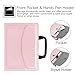 Fintie Handbag Case for iPad 9.7 2018/2017, iPad Air 2, iPad Air, Multi-Angle Viewing Stand Cover with Handle, Document Pocket, Auto Wake/Sleep for iPad 6th / 5th, iPad Air 1/2, Rose Gold