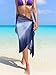HESTYA Women Shawls and Wraps Silk Scarf for Women Swimwear Wrap Sarong (Blue)