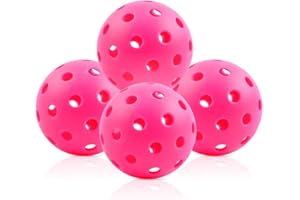 Fizzazzle Pickleball Balls Outdoor 40 Holes - Durable High Bounce USAPA Approved - True Flight Tournament Pickleballs - 4/6/12 Pack - Accessories for Training & Competitive Play