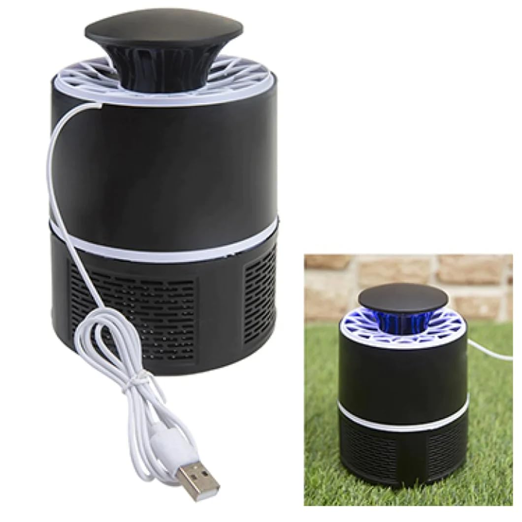 Black & White UV USB Portable Insect & Mosquito Zapper - (1 Pc.) - Perfect for Indoor & Outdoor Use