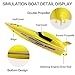 RC Boat Toys, Remote Control Boat for Pools and Lakes, 2.4GHz 4 Channels High Speed Remote Control Boat Fast RC Boat Racing, Radio Controlled Boats, RC Speed Boats Electric Toy for Adults and Kidss
