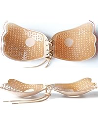 Muryobao Women Strapless Backless Plunge Bra Push Up Adhesive Bras for Wedding Party Dresses