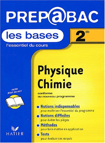 Physique, chimie, 2nde