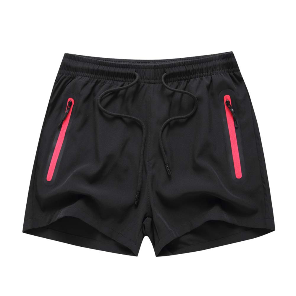 KARAZZO Women\'s Athletic Shorts Workout Sport Shorts with Pockets Quick Dry Lightweight (Medium) Black