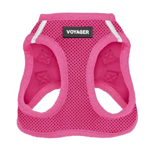 Voyager Step-in Air Dog Harness - All Weather Mesh Step in Vest Harness for Small and Medium Dogs by Best Pet Supplies - Harness (Fuchsia), XXX-Small