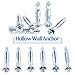Glarks 30Pcs 6x52MM Heavy Duty Zinc Plated Steel Molly Bolt Hollow Drive Wall Anchor Screws Set for Drywall, Plaster and Tile (M6x52)