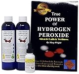 Food Grade Hydrogen Peroxide by Trinity NutraLab - Recognized as Highest Quality. Two 8 Fl Oz plus pre-filled dropper bottle & The Power of Hydrogen Peroxide 35% reduced to 12% shipped fast