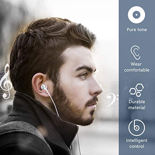Wired Headphones, Amoner Earbuds Waterproof Sports Headphones, Stereo Sound Headsets Earbuds with Microphone for Phone 6/6s Plus/5s/SE, Galaxy, Android Smartphones, Tablets - Thumbnail 4
