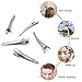 80 Pack 2.36 inches Metal Alligator Hair Clips, Silver Metal Alligator Hair Pins for Hair Care, Arts & Crafts Projects, Dry Hanging Clothing, Office Paper Document Organization