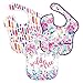 Bumkins SuperBib, Baby Bib, Waterproof, Washable, Stain and Odor Resistant, 6-24 Months, 3-Pack - Pink Fizz, Butterfly, Flutter Floral primary