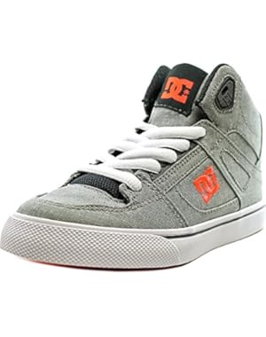 Shoes Spartan High Tx Youth Round Toe Canvas Gray Skate Shoe