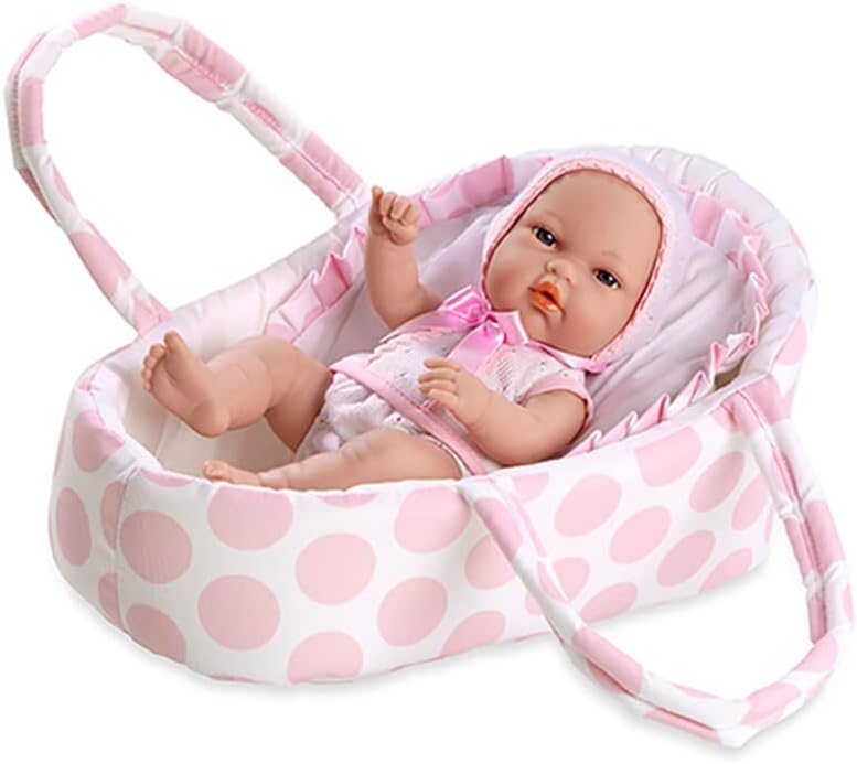 Arias 60105 Beautiful New-Born Baby Girl Doll, Grey Colour, Smaal Larg