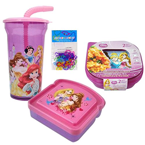 Disney Princess Lunch Box Set Disney Princess Cup with Straw (Tumbler